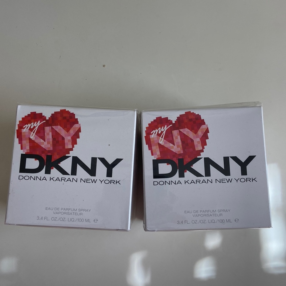 Two sealed my New York DKNY perfumes both sized 3.4 fluid ounces